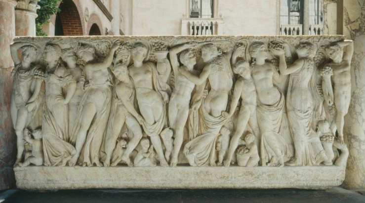 Sarcophagus: Revelers Gathering Grapes, 